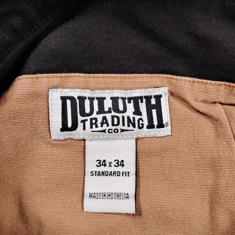 Duluth Trading Co Ballroom Doubleflex Standard Fit Mens Black Denim Jeans 34x32 - Picture 4 of 12